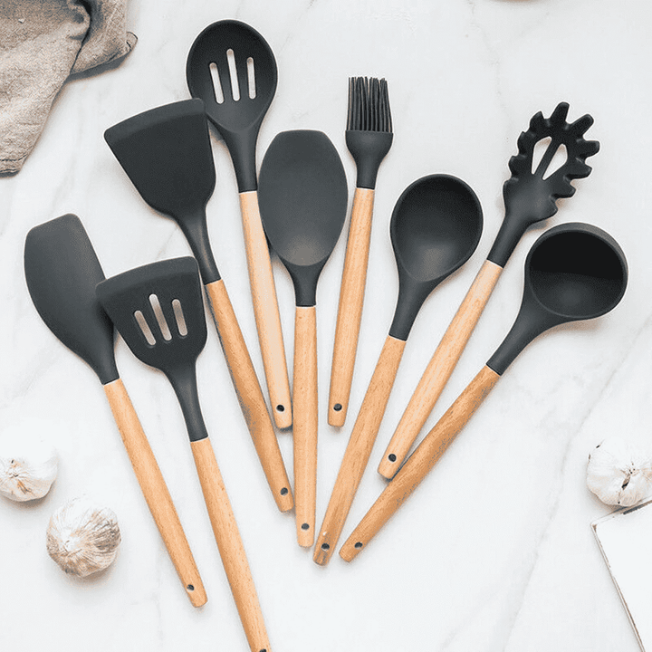 9 Pcs Silicone Kitchen Utensils Set | Stornfield