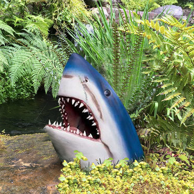 Shark garden art | Stornfield