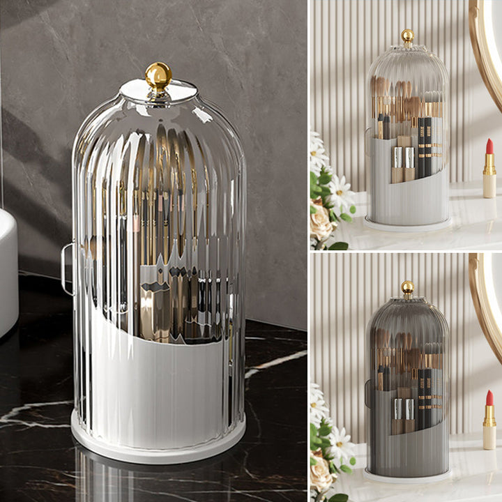 360° Rotating Makeup Brush Organizer Box | Stornfield