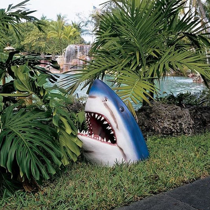 Shark garden art | Stornfield