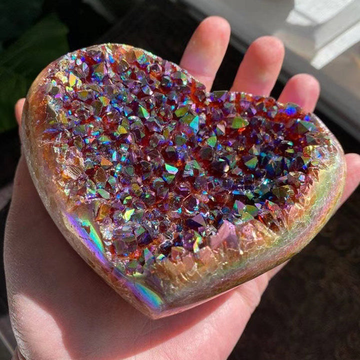 Angel Aura Heart Shaped Crystal | Stornfield