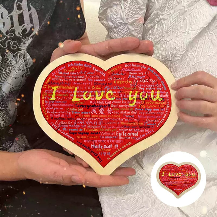 Heart Shape Puzzle|Say I Love You in 100 Languages | Stornfield