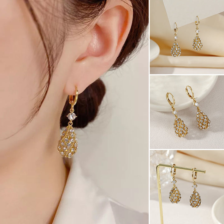 Fashionable Diamond Water Drop Earrings Stornfield