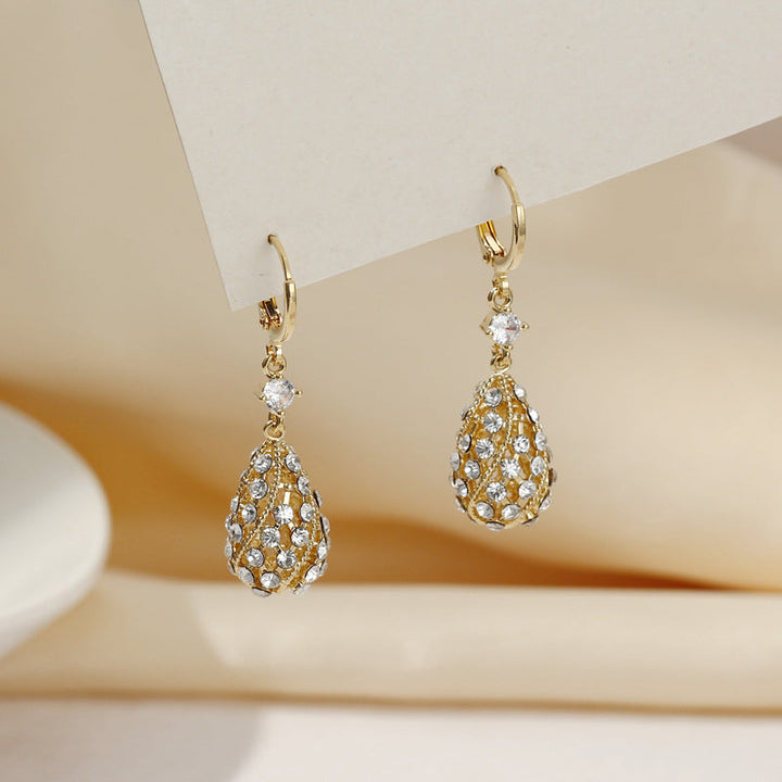 Fashionable Diamond Water Drop Earrings Stornfield