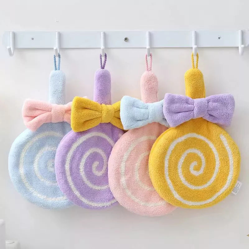 Hangable Lollipop Cute Children Hand Towel | Stornfield