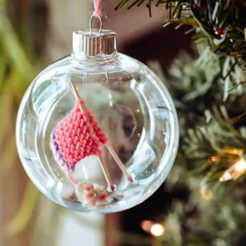 Christmas Knitted Ball Ornaments Xmas Tree Hanging Decoration Pendant | Stornfield