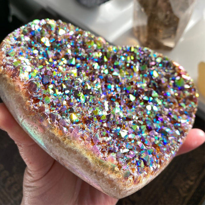 Angel Aura Heart Shaped Crystal | Stornfield