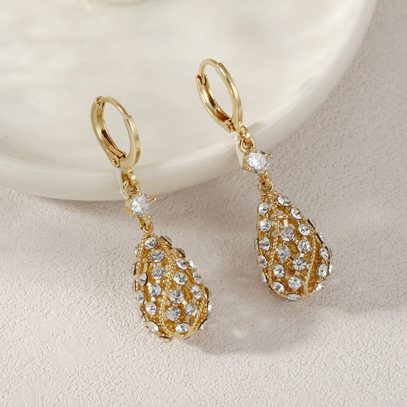 Fashionable Diamond Water Drop Earrings Stornfield