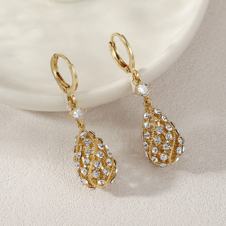 Fashionable Diamond Water Drop Earrings Stornfield