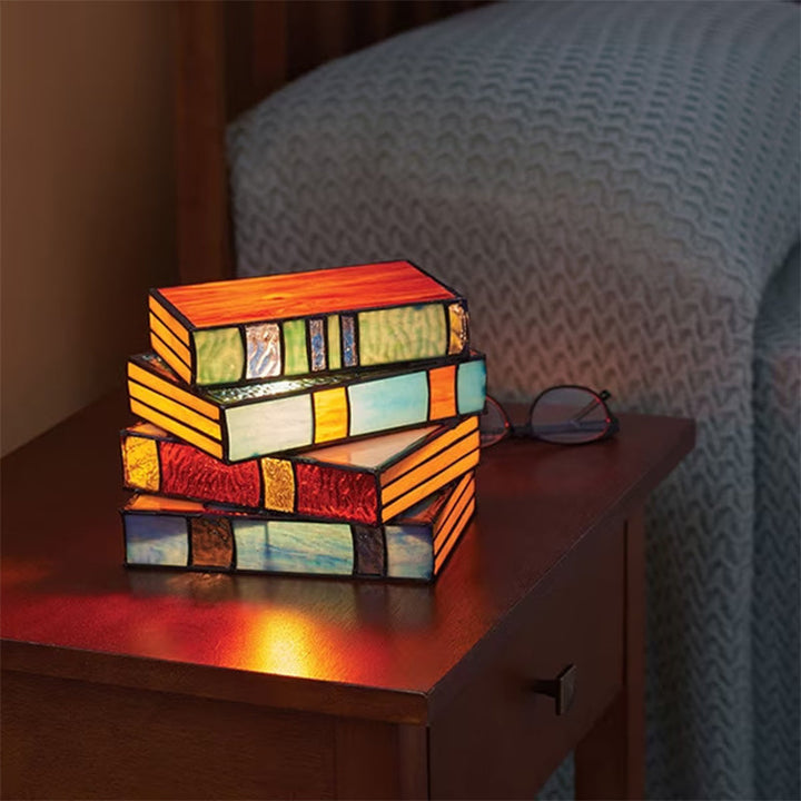 Colorful table lamp made of resin | Stornfield
