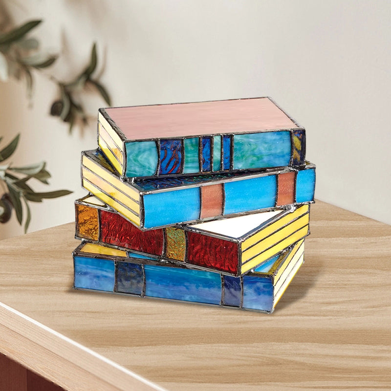 Colorful table lamp made of resin | Stornfield
