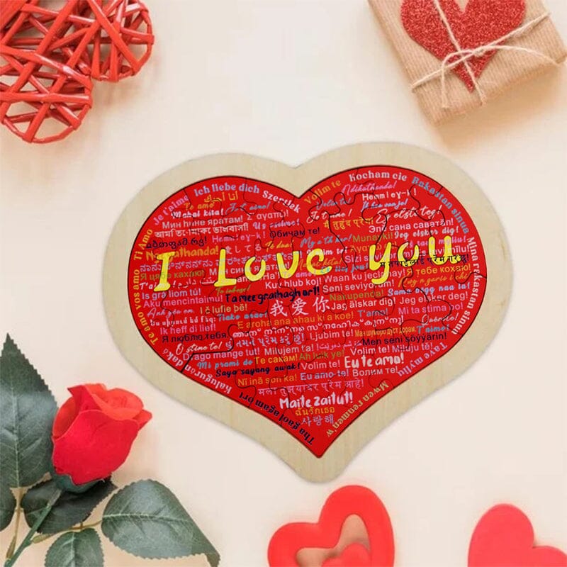 Heart Shape Puzzle|Say I Love You in 100 Languages | Stornfield