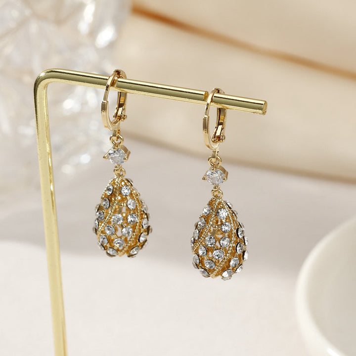 Fashionable Diamond Water Drop Earrings Stornfield