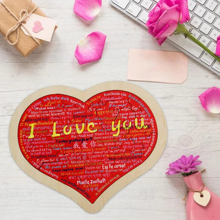 Heart Shape Puzzle|Say I Love You in 100 Languages | Stornfield
