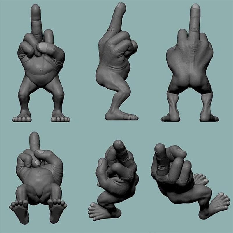 Middle Finger Figure with Legs | Stornfield