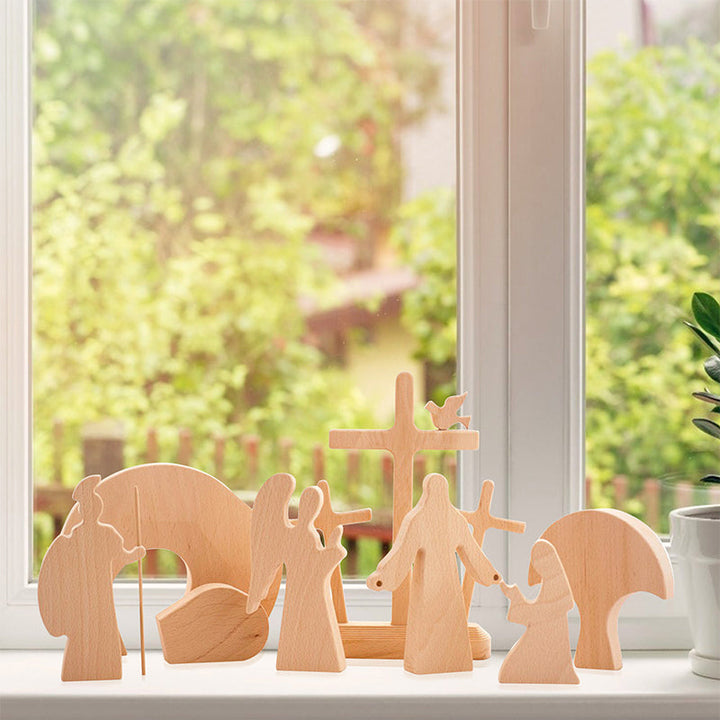 Stornfield | Wooden Easter Scene Decoration