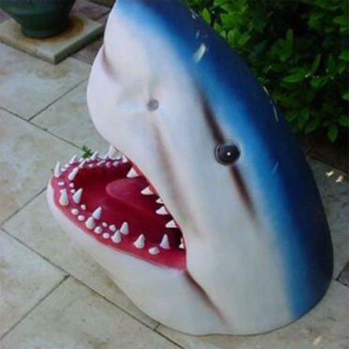 Shark garden art | Stornfield