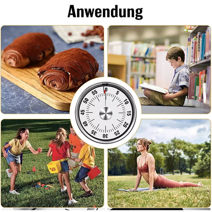 Stornfield | Horloge de Cuisine en Acier Inoxydable