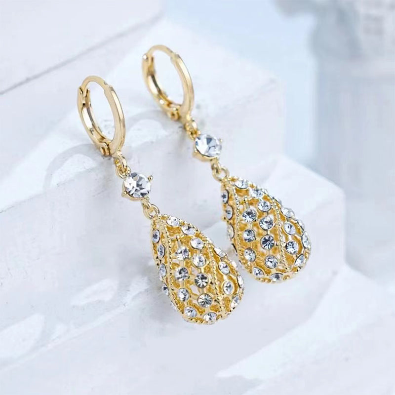 Fashionable Diamond Water Drop Earrings Stornfield
