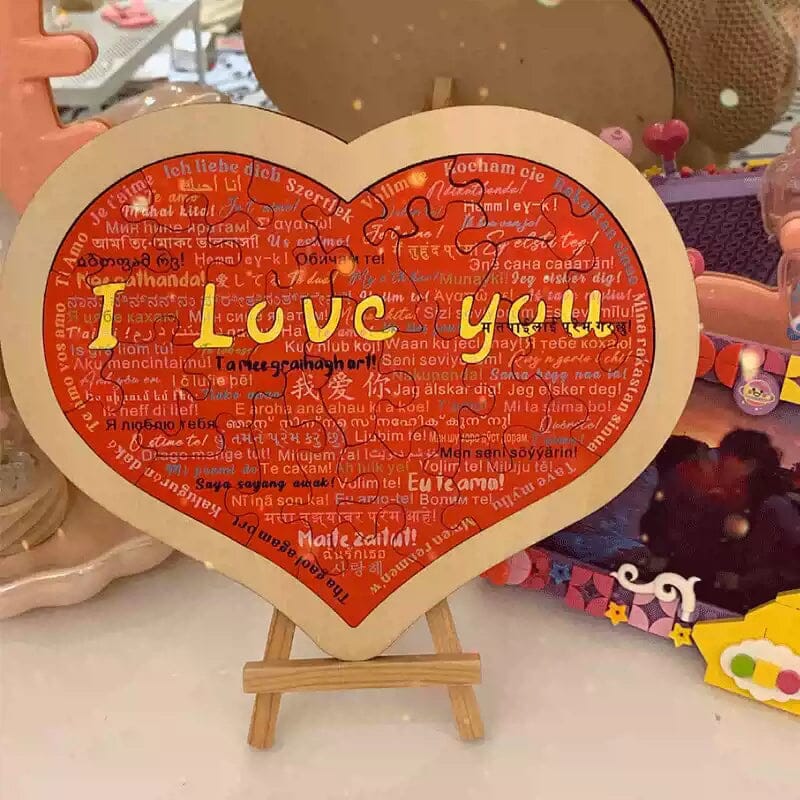 Heart Shape Puzzle|Say I Love You in 100 Languages | Stornfield