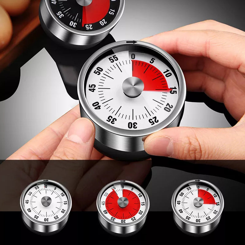 Stornfield | Horloge de Cuisine en Acier Inoxydable
