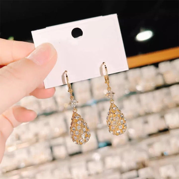 Fashionable Diamond Water Drop Earrings Stornfield