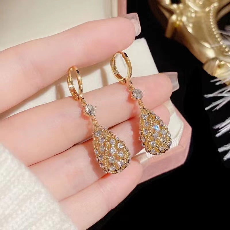 Fashionable Diamond Water Drop Earrings Stornfield