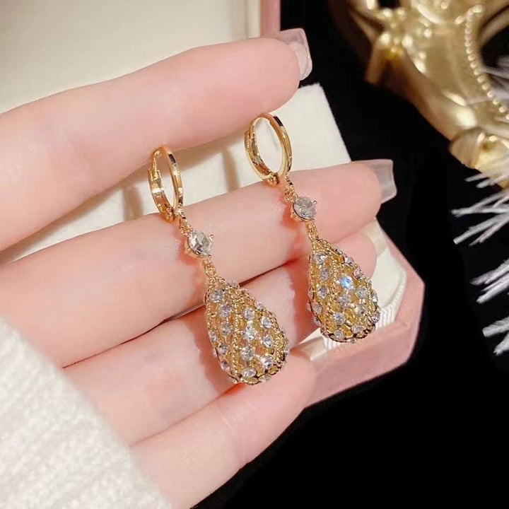 Fashionable Diamond Water Drop Earrings Stornfield