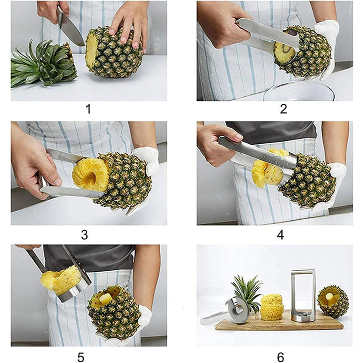 Pineapple slicer made of food-safe stainless steel | Stornfield