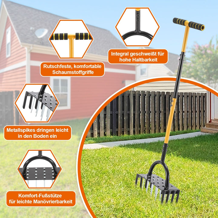 Lawn aerator aerifier verticutter for compacted soils | Stornfield