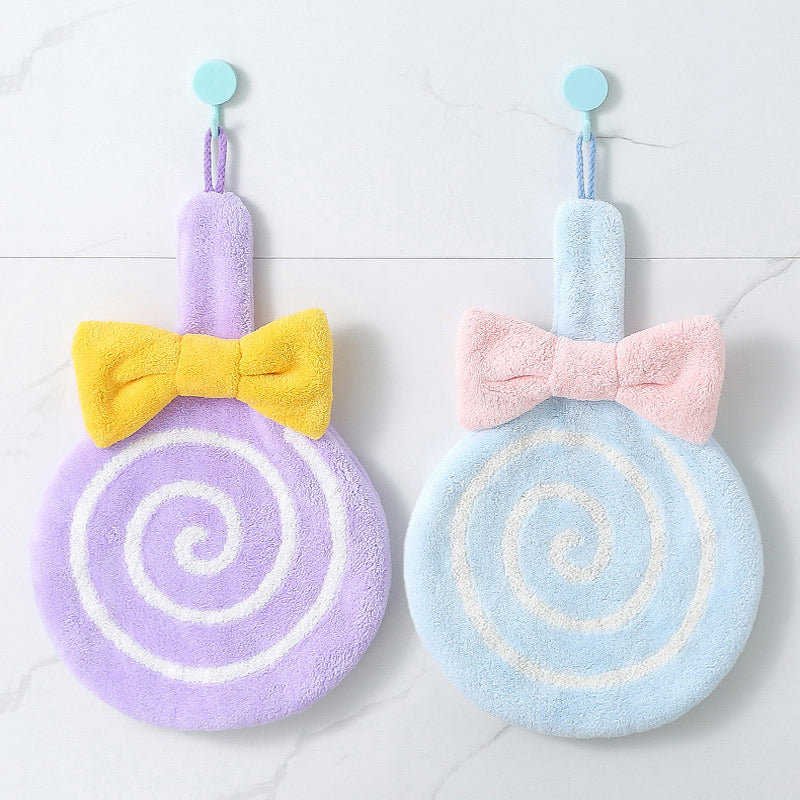 Hangable Lollipop Cute Children Hand Towel | Stornfield