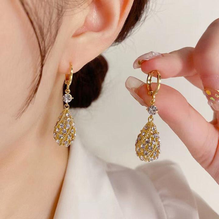 Fashionable Diamond Water Drop Earrings Stornfield