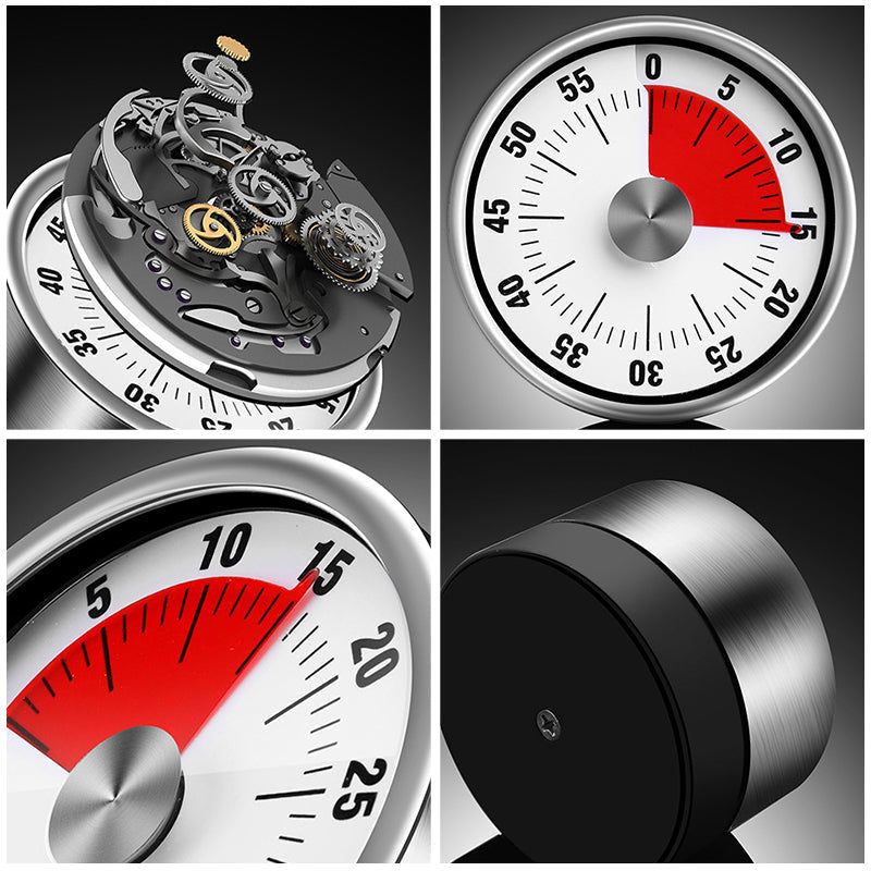 Stornfield | Horloge de Cuisine en Acier Inoxydable