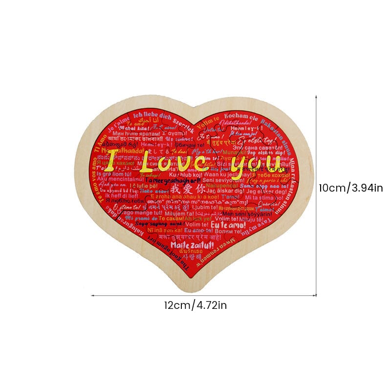 Heart Shape Puzzle|Say I Love You in 100 Languages | Stornfield