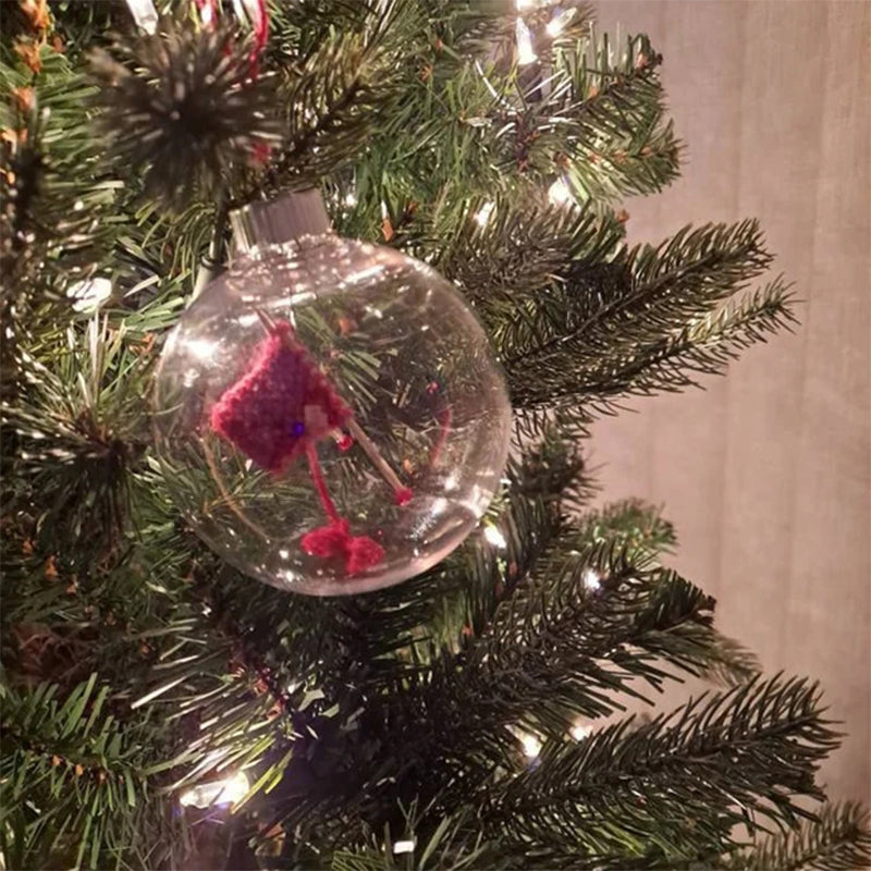 Christmas Knitted Ball Ornaments Xmas Tree Hanging Decoration Pendant | Stornfield