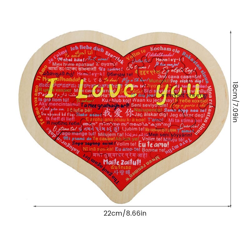 Heart Shape Puzzle|Say I Love You in 100 Languages | Stornfield