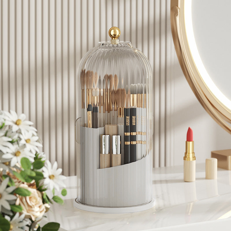 360° Rotating Makeup Brush Organizer Box | Stornfield