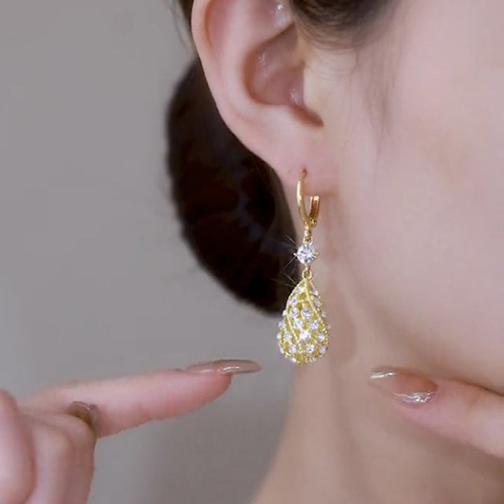 Fashionable Diamond Water Drop Earrings Stornfield