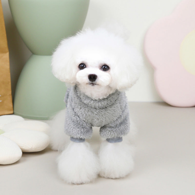 Fleece Pet Elastic Overall with Leash Ring Stornfield