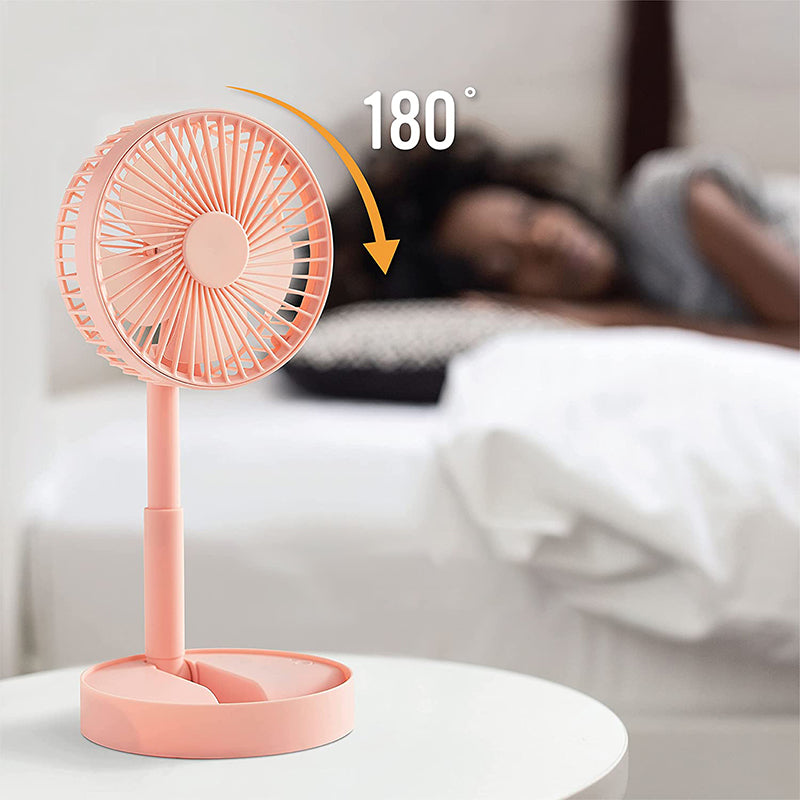 Mini fan with foldable telescopic phone holder | Stornfield