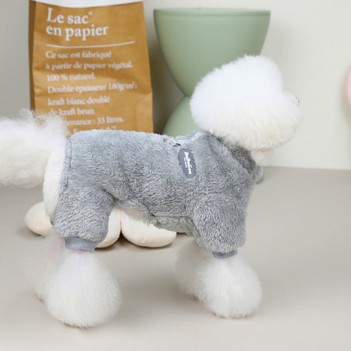 Fleece Pet Elastic Overall with Leash Ring Stornfield