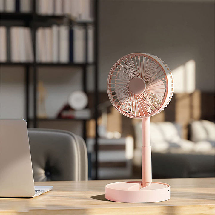 Mini fan with foldable telescopic phone holder | Stornfield