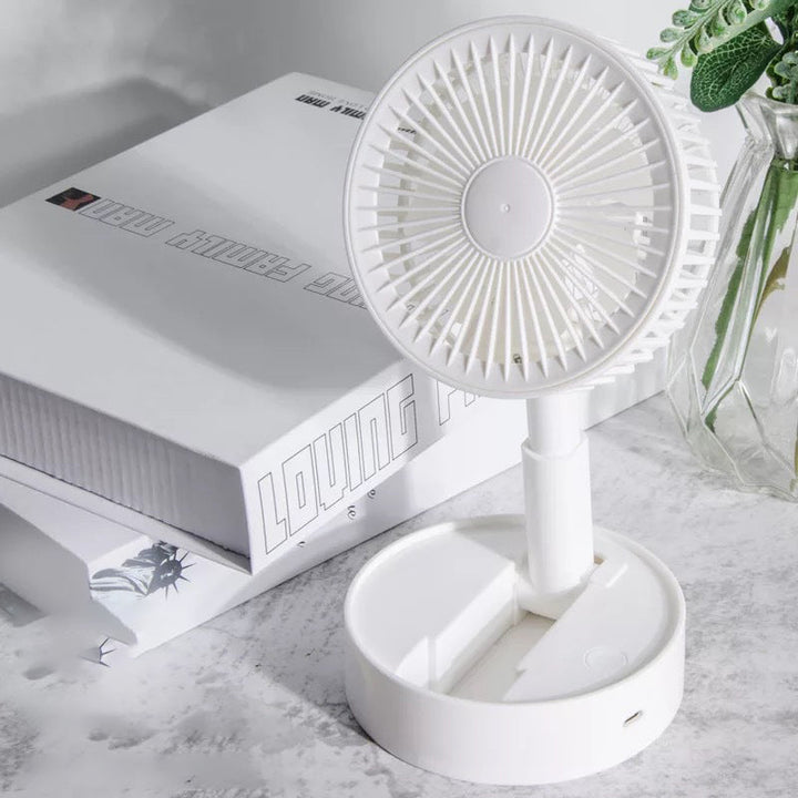Mini fan with foldable telescopic phone holder | Stornfield