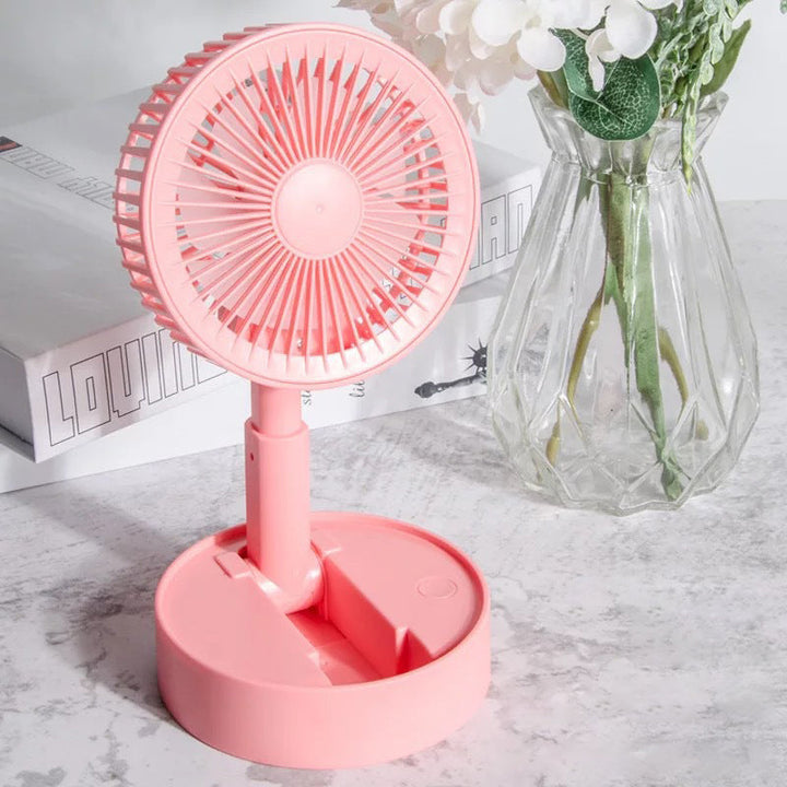 Mini fan with foldable telescopic phone holder | Stornfield