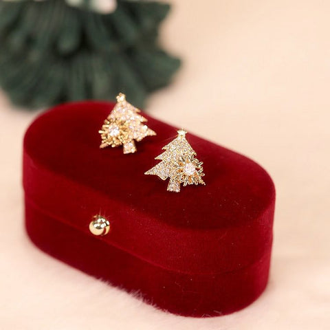 Rotating Christmas Tree Earrings | Stornfield