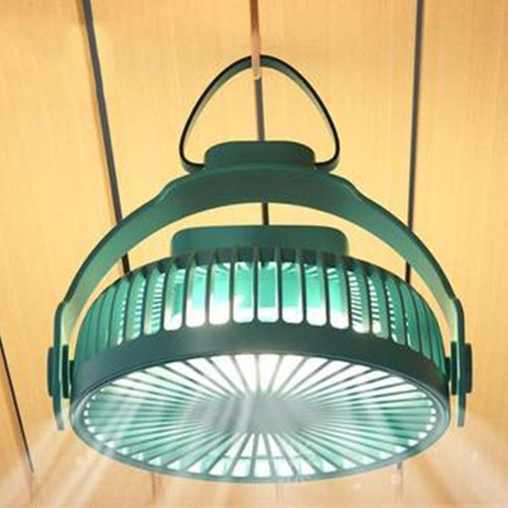 2-in-1 Rechargeable Portable Hanging / Desk Fan, with Night Light, 4 Adjustable Wind Speeds | Stornfield