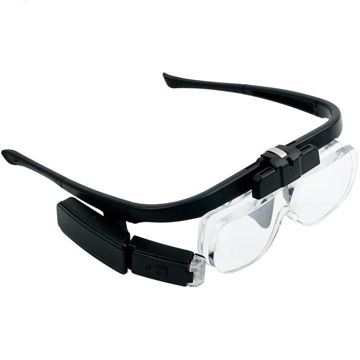 Stornfield | Portable Wearable LED Magnifying Glasses, with Adjustable Light Angle & Replaceable Lenses