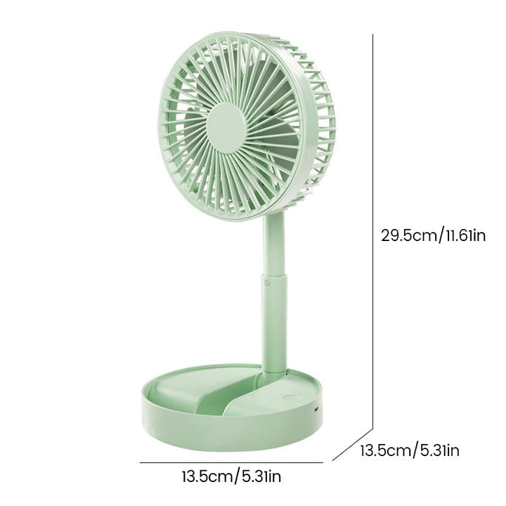 Mini fan with foldable telescopic phone holder | Stornfield
