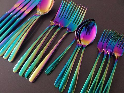 Prismatic Rainbow Cutlery (4 Piece Set) | Stornfield