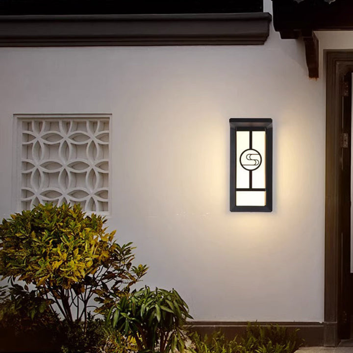 Modern Industrial Cuboid Aluminum Acrylic LED Waterproof Outdoor Wall Sconce Lamp For Outdoor Patio | Stornfield